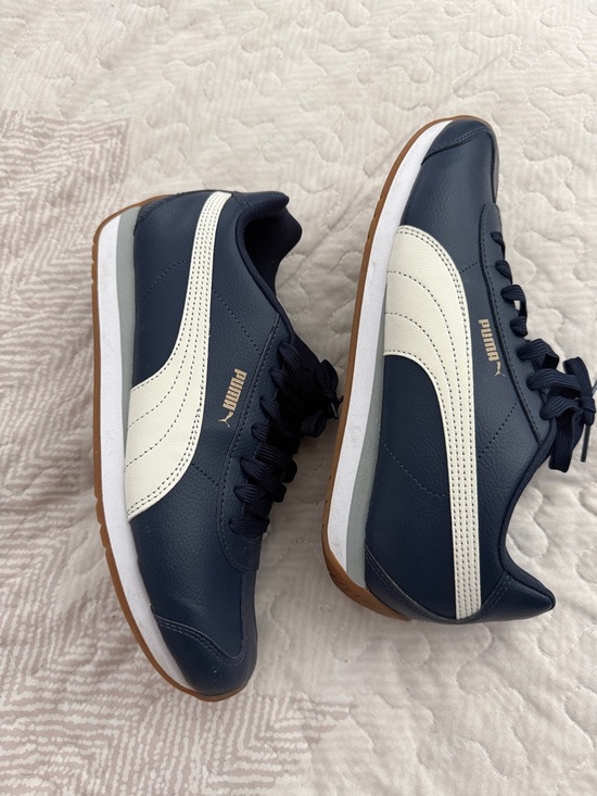 Puma Shoes - Puma Women’s Navy and White Retro Runner Sneakers